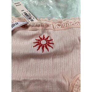 Victorias Secret Womens 2-Pack Cheeky Panties With Embroidered Logo size M New